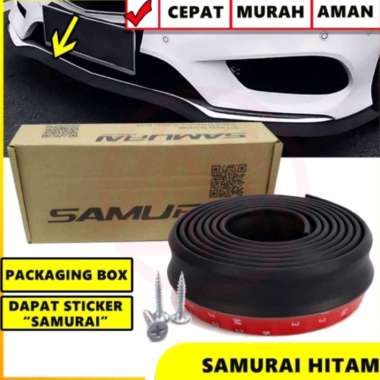 ORIGINAL KARET LIPS BUMPER MOBIL PROTECTOR UNIVERSAL/LIPS BUMPER MOBIL Hitam