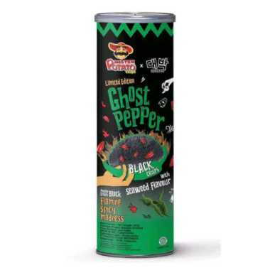 Mister Potato Ghost Pepper Black Crisps Seaweed Flavour 100 Gr