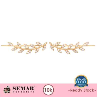 Anting Emas Leaf Gold 10K Semar Nusantara