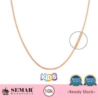 Kalung Emas Anak Milonika Polos Gold 10K Semar Nusantara 2-2.2 Gram 2-2.2 Gram