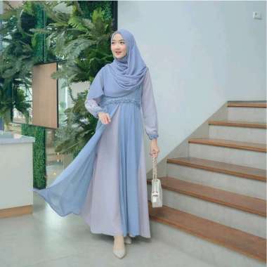 Cantika Dress S M L XL Gamis Muslim Remaja Dress Muslimah Korean Style Dress pesta muslim gaun musli