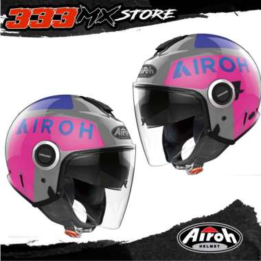 AIROH HELIOS UP 2022 PINK GLOSS HELM HALF FACE AIROH HELIOS UP PINK XXL