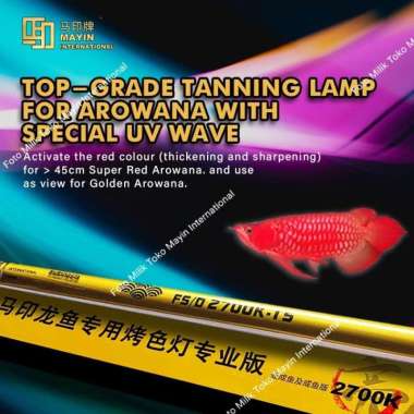Lampu TANNING celup submersible T5 MAYIN 2700K Aquarium 92 cm