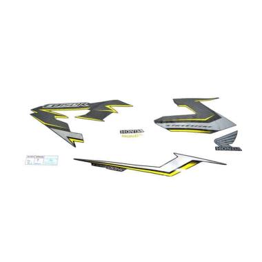AHM Stripe Set L Sticker Body Kiri Motor for Honda CB150R StreetFire New K15G Black Yellow