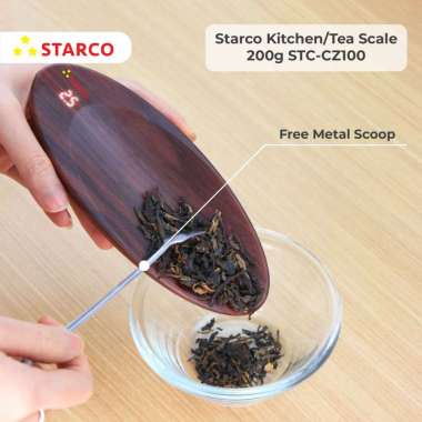Starco 200g Timbangan Dapur/Timbangan Teh Digital STC-CZ100 Cokelat