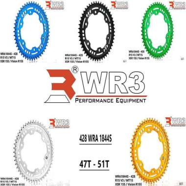 Gear belakang WR3 R15 v3 MT15 XSR 155 428 gir belakang sprocket gear