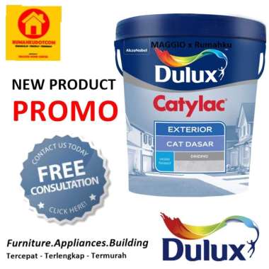 CAT TEMBOK DULUX - CAT DASAR DULUX - SEALER DULUX - CATYLAC CAT DASAR EXTERIOR 4KG - DULUX