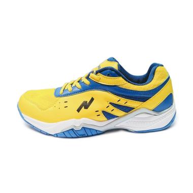 NIMO Court King Sepatu Badminton Pria [03] + Free 2 Grip Raket 40 Yellow Blue
