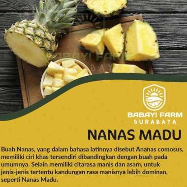 Buah Nanas Madu Kupas