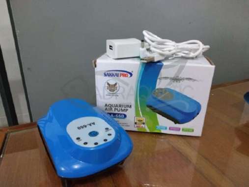 SAKKAI PRO AA-660 AQUARIUM AIR PUMP AC/DC POMPA UDARA AERATOR AQUARIUM