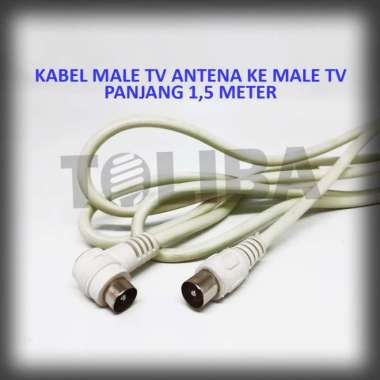 kabel jack tv antena male cowo ke colokan jack tv male panjang 1,5m