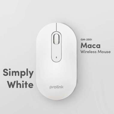 Prolink MACA Wireless Mouse Anti Bacterial Silent Click 1600DPI GM2001 MOUSE WIRELESS Putih