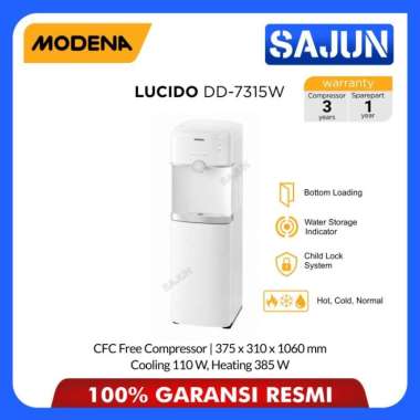 Modena Water Dispenser LUCIDO DD 7315W Dispenser Galon Bawah DD7315W
