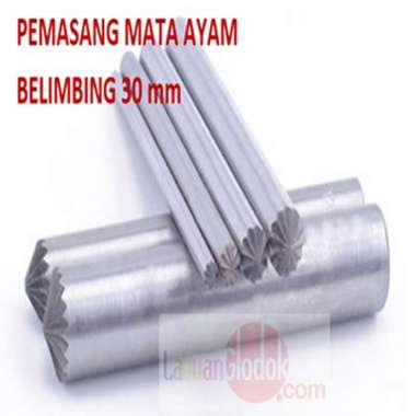 Plong Kulit Bentuk Belimbing 30mm-plong Bunga-Plong Belimbing-Plong/Pembolong Belimbing 30mm