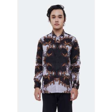 MANZONE kemeja batik pria lengan panjang ASTADIKA XXL