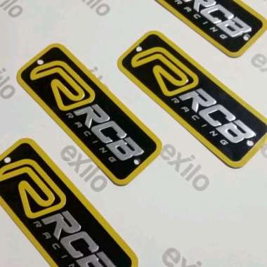 EMBLEM KNALPOT RCB LOGO RCB EMBLEM KNALPOT RCB PLAT TIMBUL