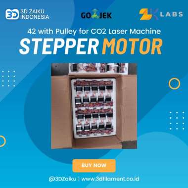 Zaiku CNC LS CO2 Stepper Motor 42 with Pulley for CO2 Laser Machine