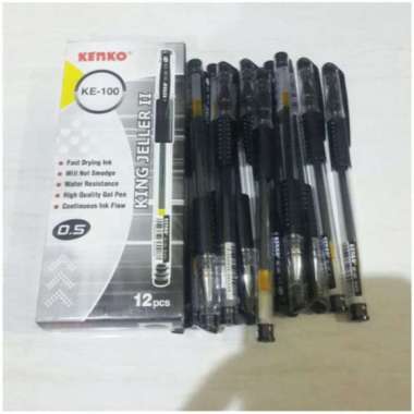 Pulpen Gel Kenko Warna Hitam( KE-100 )