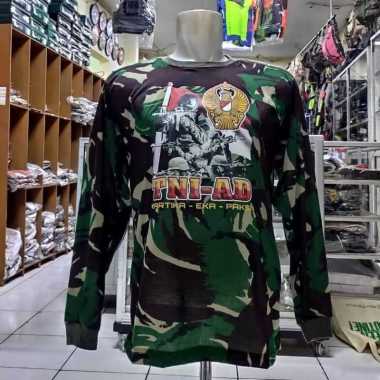Kaos Bantalan TNI AD Loreng|Kaos Penembak Loreng Tni Ad|Kaos PenembaK