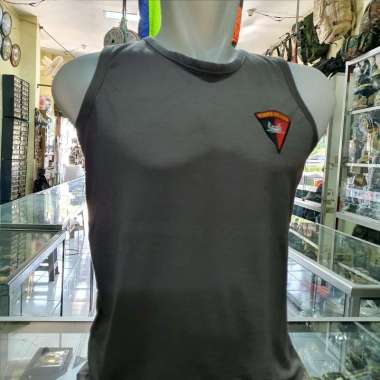 kaos singlet BRIMOB Coklat | singlet Logo | singlet tentara | Singlet Pria Polos