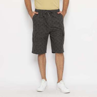 RBJ Celana Pendek Karet Cargo Printing Pria Coklat XL Coklat