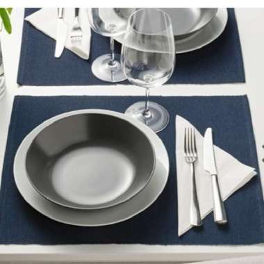 Kain Alas Piring Meja Makan Cantik Ukuran 35x45cm_Biru Tua