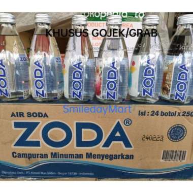 Zoda Air Soda 250ml botol | Air Soda Tawar Botol 250ml 1Dus 24btl