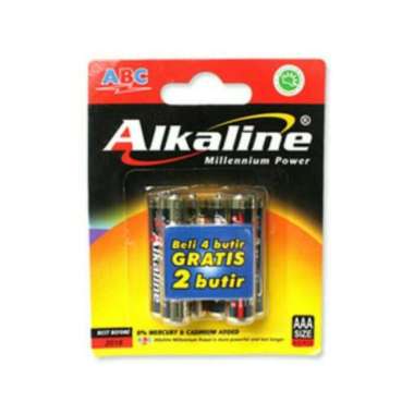 Baterai ABC Alkaline Ukuran AAA (Isi 6)