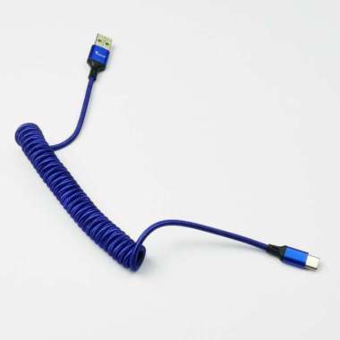 ALCHA CABLE USB TYPE C COILED MECHANICAL KEYBOARD KABEL COIL BLUE