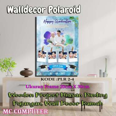 PAKET HIASAN DINDING UNIK POLAROID 2 - HIASAN RUANGAN - KODE PLR2 PLR2-4