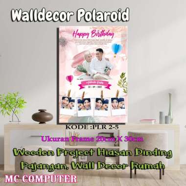 PAKET HIASAN DINDING UNIK POLAROID 2 - HIASAN RUANGAN - KODE PLR2 PLR2-5