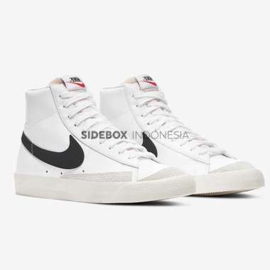 nike mid blazer white black