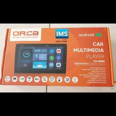 HEADUNIT ANDROID ORCA ADR-9988 NEW LAYAR 10 INCH ECO SERIES RIGHT HAND DRIVE
