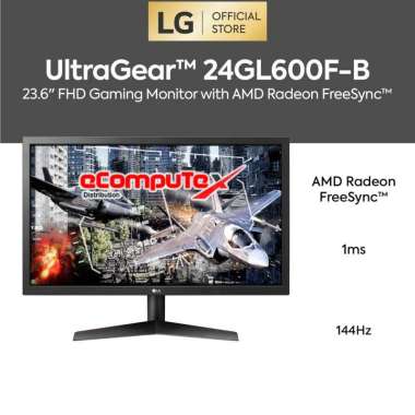 MONITOR GAMING LG ULTRAGEAR 24GL600F / 24GL600F-B 24 INCH FHD FREESYNC - RESMI