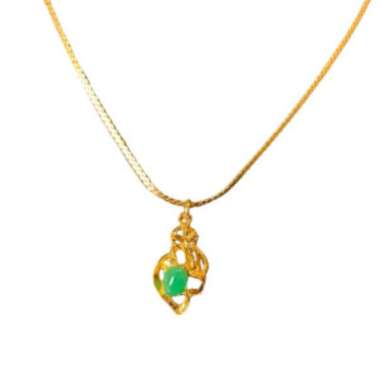 1901 Jewelry Kalung Le Giok Lapis Emas