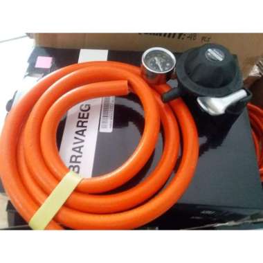 Regulator + Selang gas Modena Bravareg 100 % ORIGINAL Multicolor
