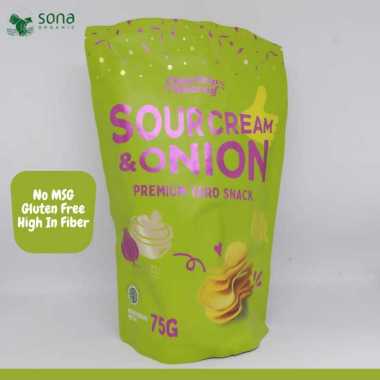 Chip Chip Hooray Taro Snack - Sour Cream & Onion -75 g- Keripik Talas