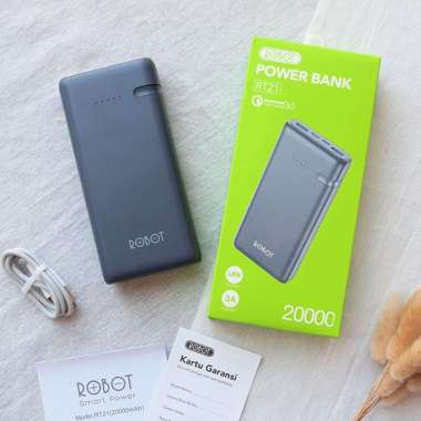 POWERBANK ROBOT RT-21 20000 MAH POWERBANK QUICK CHARGER 3.0 POWERBANK ROBOT RT-21 20000 MAH