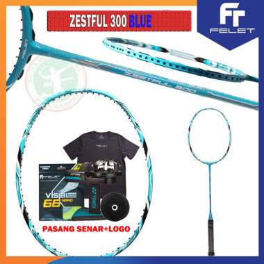 FELET ZESTFUL 300 RAKET FELET RAKET BADMINTON ORIGINAL BLUE