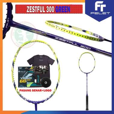 FELET ZESTFUL 300 RAKET FELET RAKET BADMINTON ORIGINAL GREEN