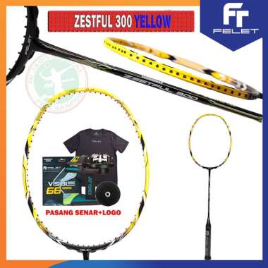 FELET ZESTFUL 300 RAKET FELET RAKET BADMINTON ORIGINAL YELLOW