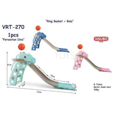 READY STOCK !! SLIDE Mainan Perosotan + Basketball Anak / Perusutan Anak Surabaya / Slide Rusa