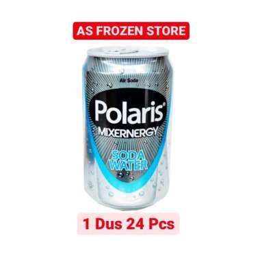 Polaris Soda Water 330ml / Air Soda Tawar / Sparkling Water 1 Dus 24 Pcs