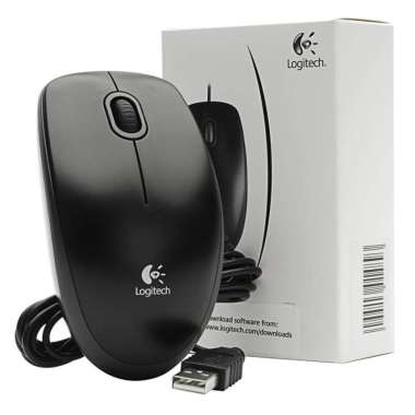 Mouse LOGITECH B100 USB optical [RESMI Logitech] ORIGINAL 100%