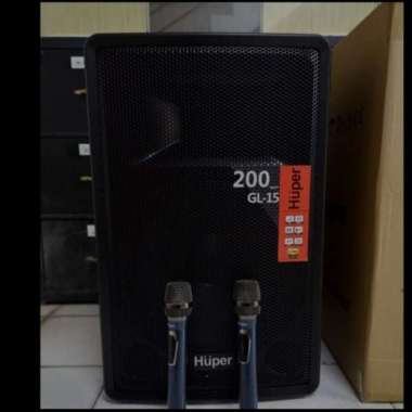 Speaker portable wireless huper gl15 gl 15 15inch bluetooth original