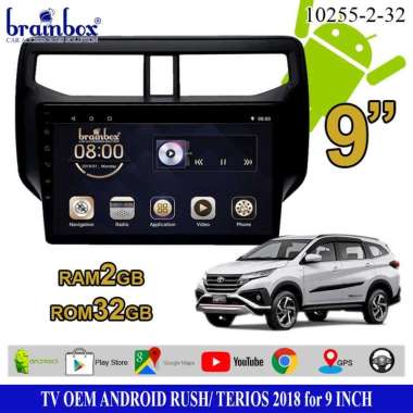 TV Mobil OEM Rush Terios 2018 Android Headunit Tape Mobil Head Unit 2GB + 32GB