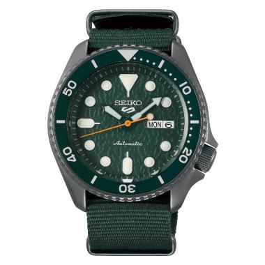 SEIKO 5 Sports SRPD77 SRPD85 Automatic NATO Strap Jam Tangan Pria Moss Green