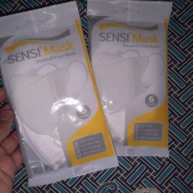 SENSI Mask Duckbill Face Mask isi 6pc