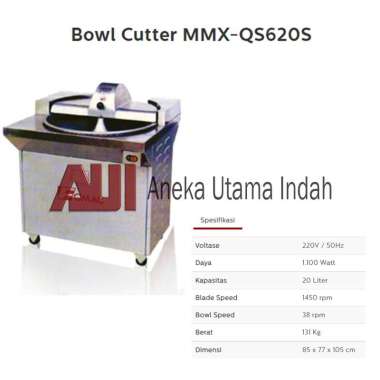 FOMAC TIPE MMX-QS620S ELECTRIC BOWL CUTTER / MESIN PENGADUK BAKSO