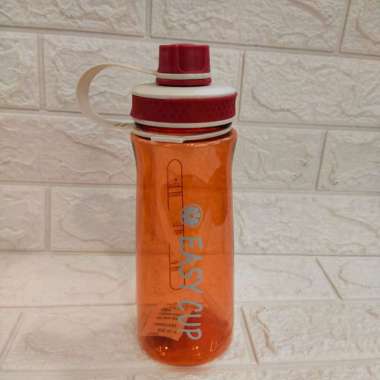 BOTOL MINUM EASY CUP 800ml DENGAN SEDOTAN merah